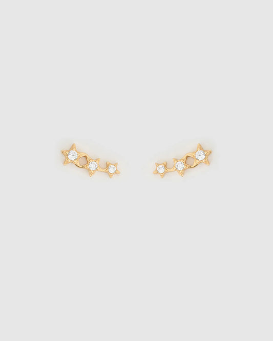 Astra Triple Star Earrings