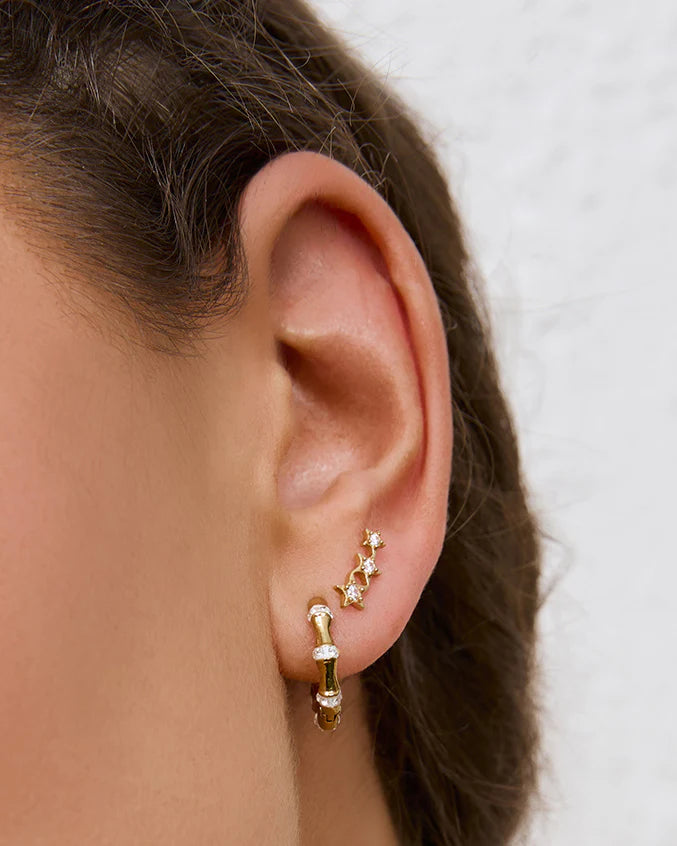 Astra Triple Star Earrings