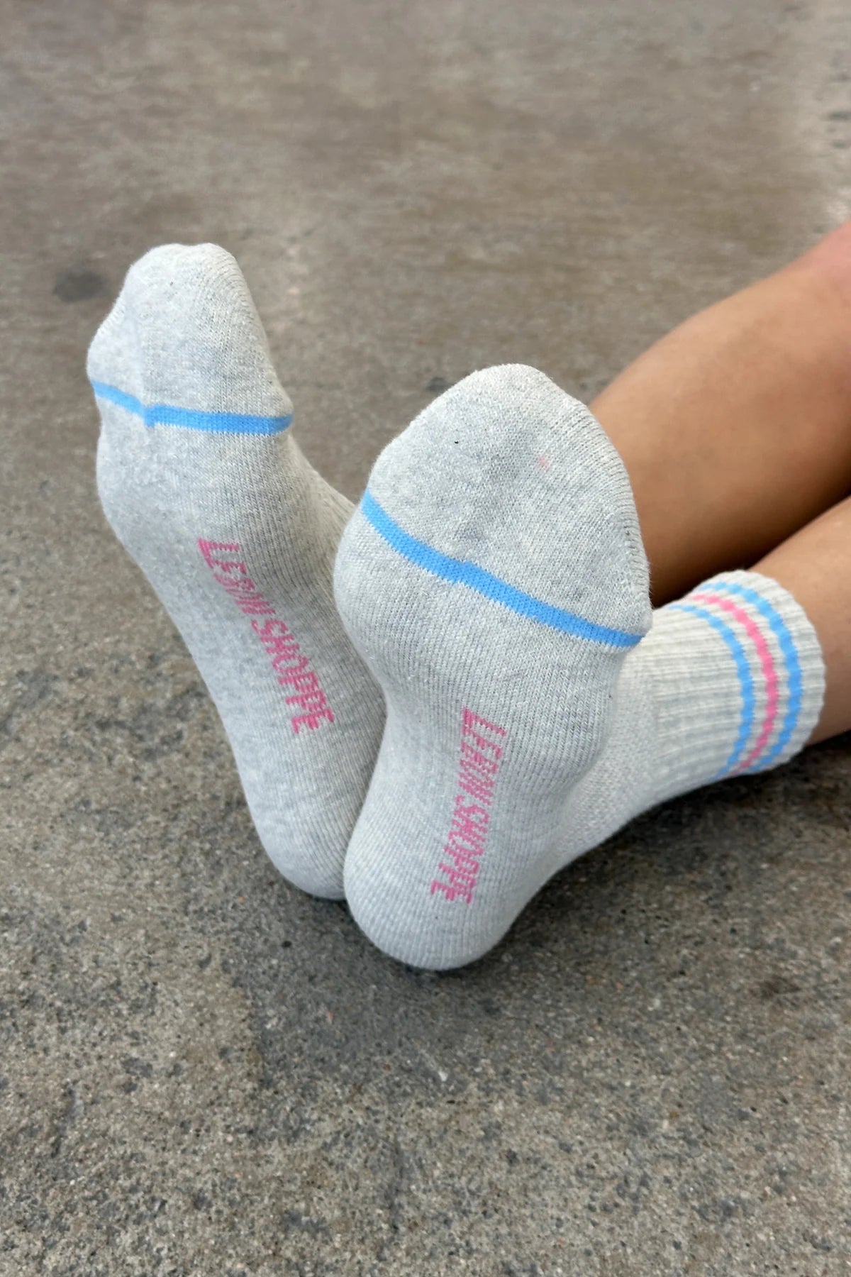 Girlfriend Socks- Bright Grey