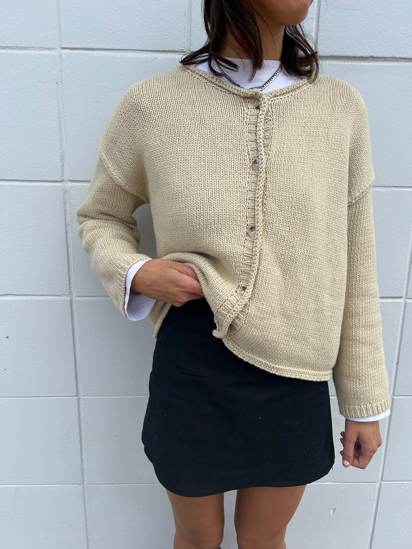 Raya Cardigan- Natural