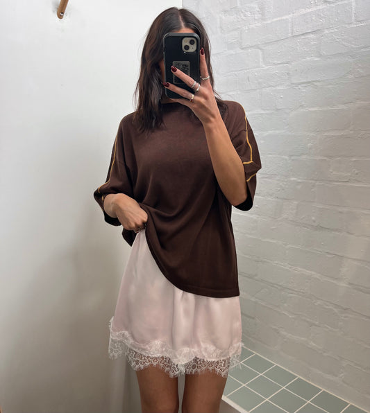 Mini Slip Skirt- Baby Pink