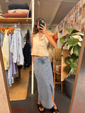 Denim Maxi Skirt