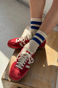 Her Varsity Socks- Azure