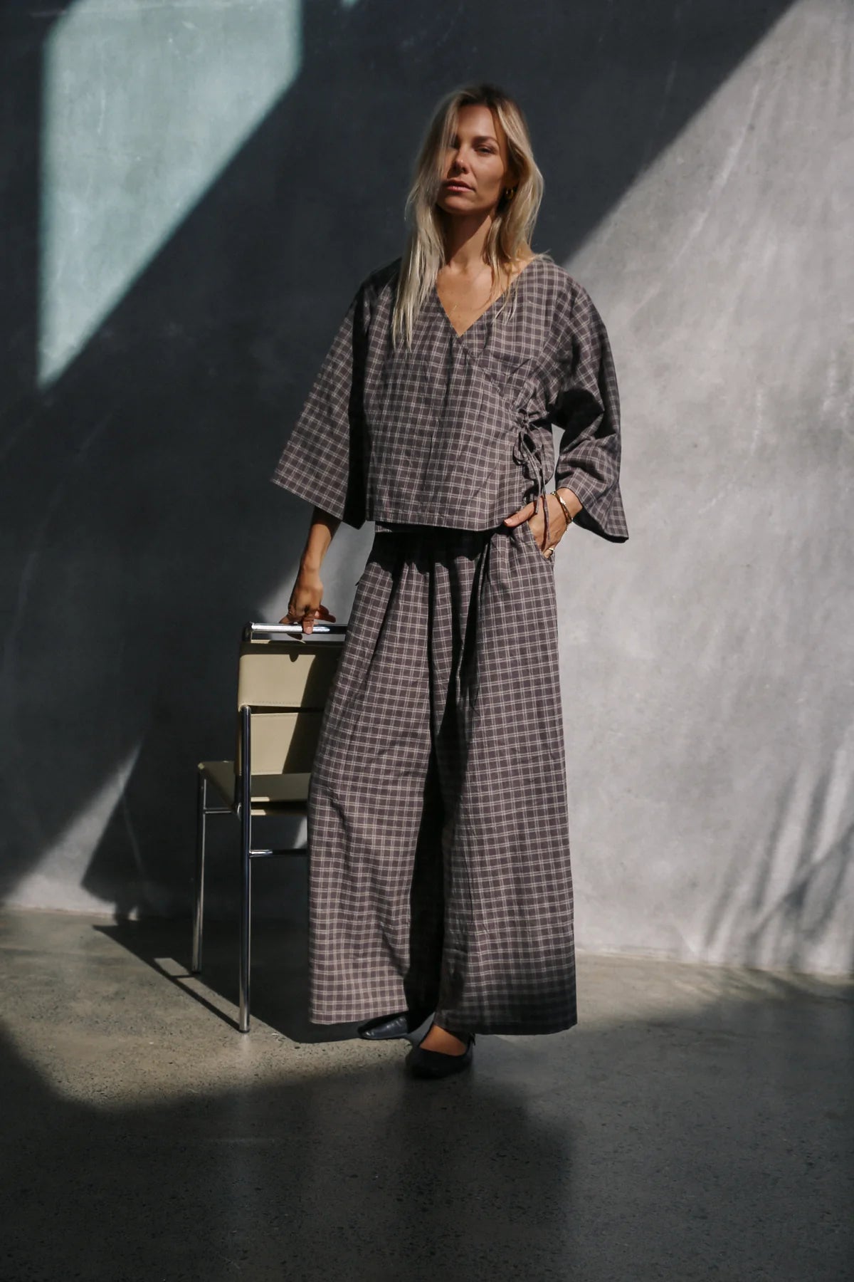 Ivy Pant Maple Gingham
