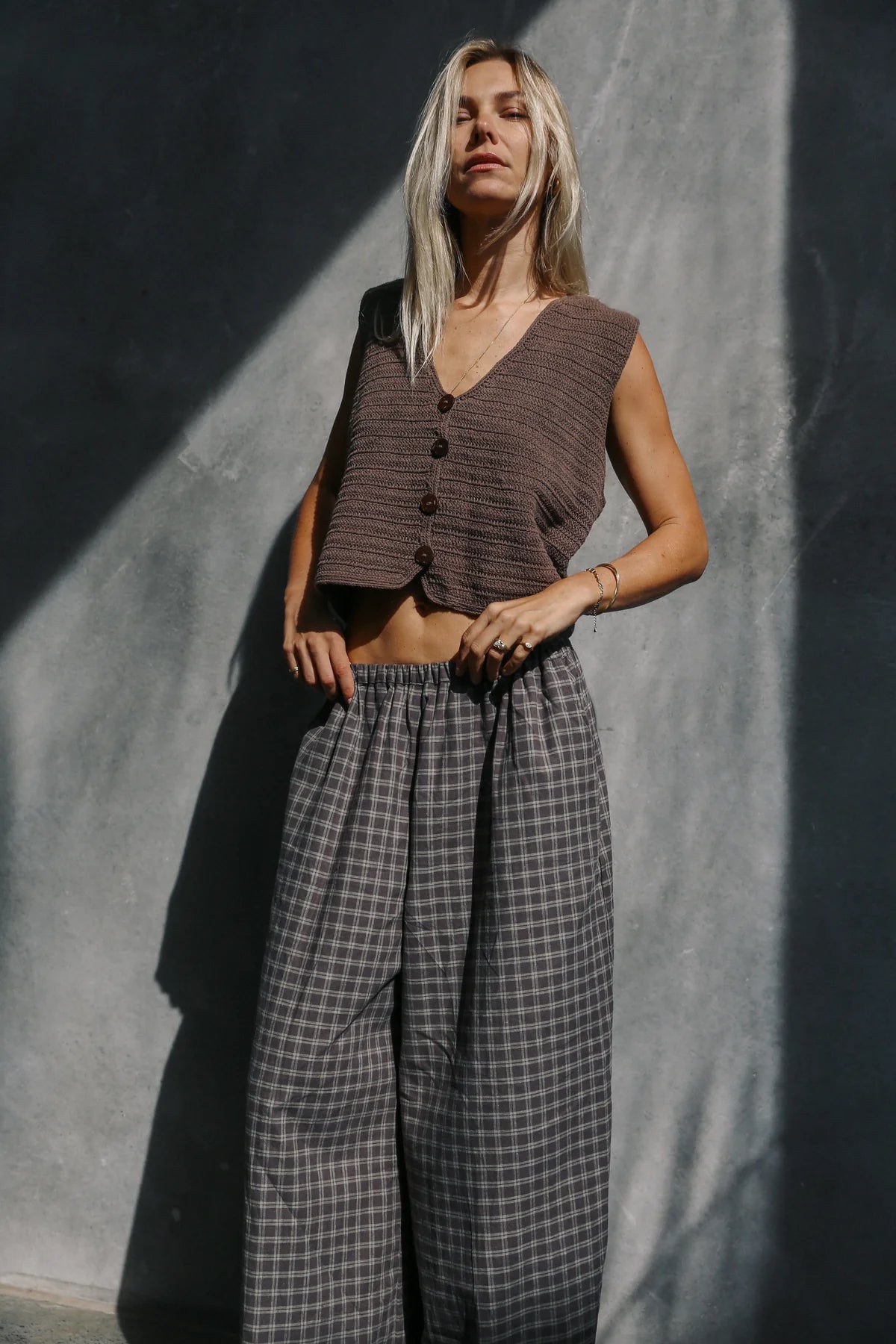 Ivy Pant Maple Gingham