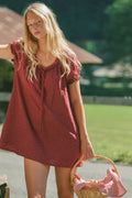 Joelle Mini Dress - Dark Cherry