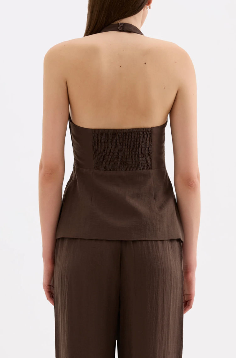 Juno Halter Top Chocolate