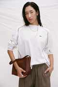 Kesh LS Tee - Cream & Espresso