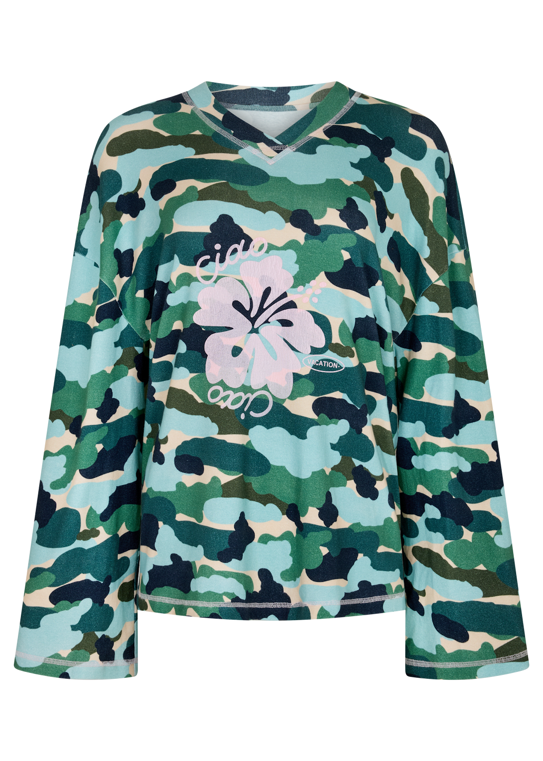Camo Hibiscus Speedway Tee