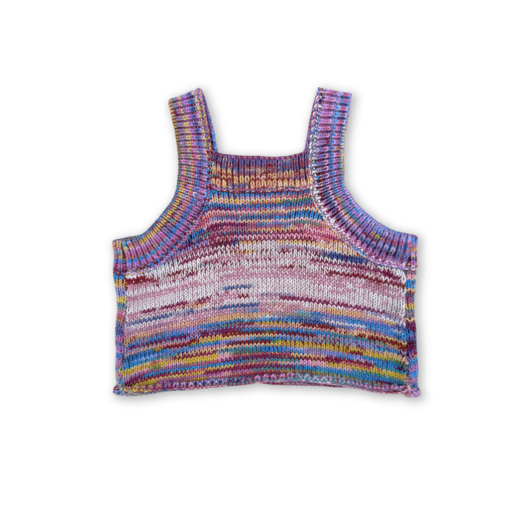 Knitted Singlet Top - Rainbow