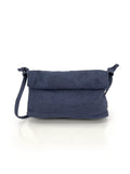 Natural Roll top bag- Navy
