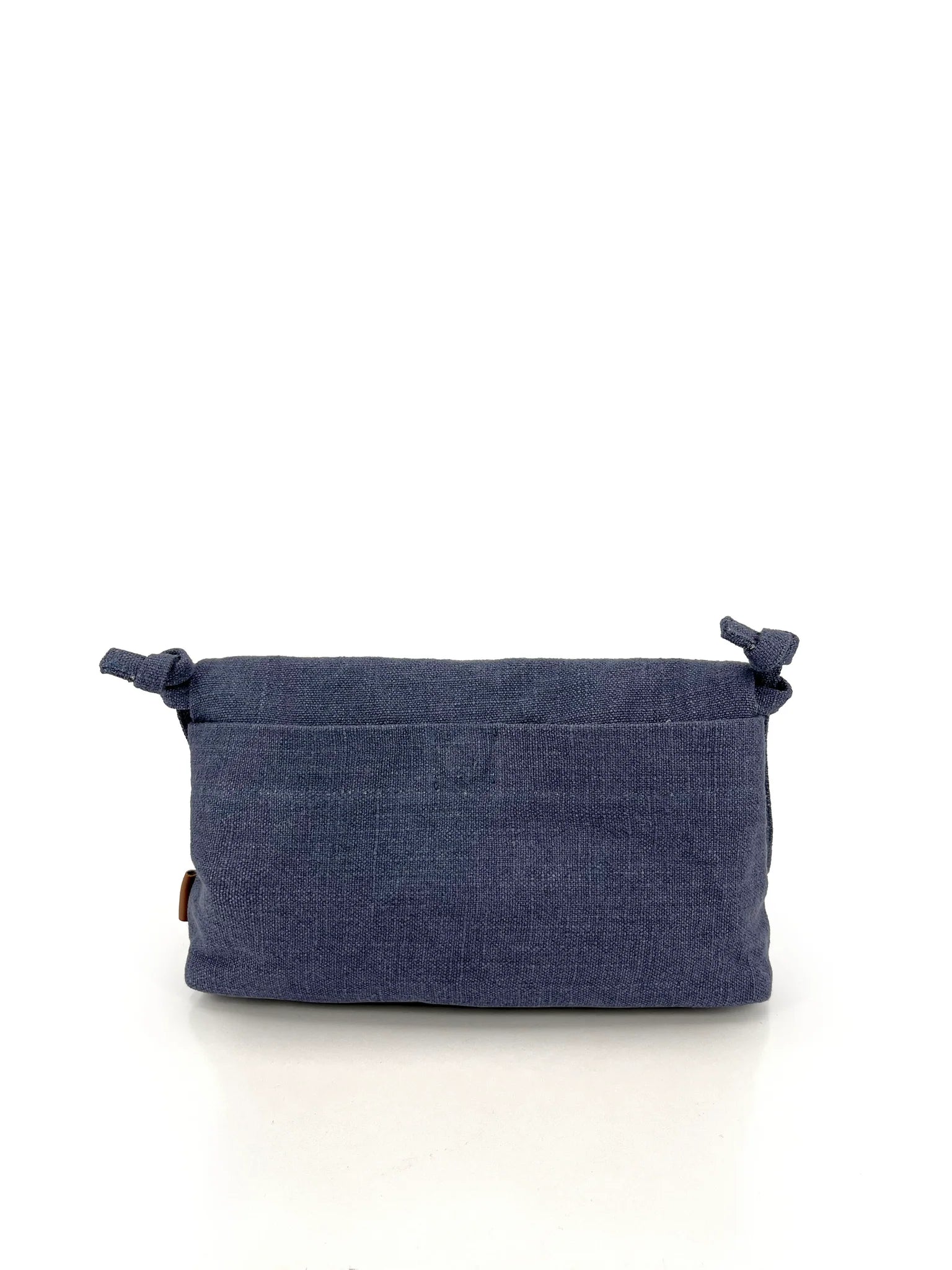 Natural Roll top bag- Navy