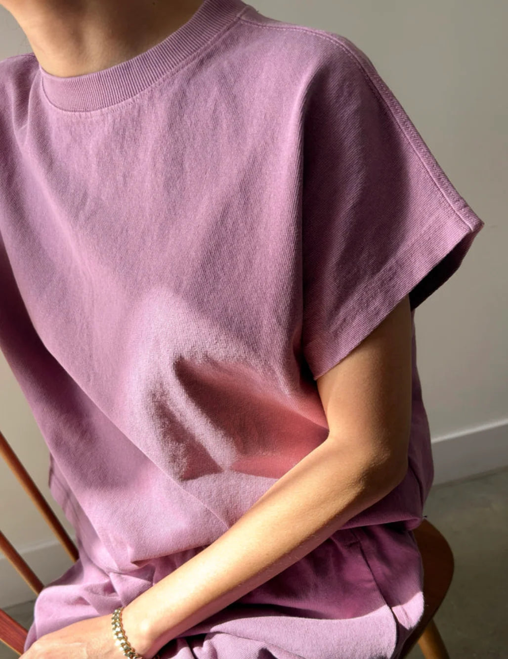 Le Bon Shoppe Jeanne Tee - Dusty Lilac