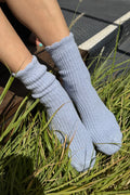 Linen Scallop- Pale Blue