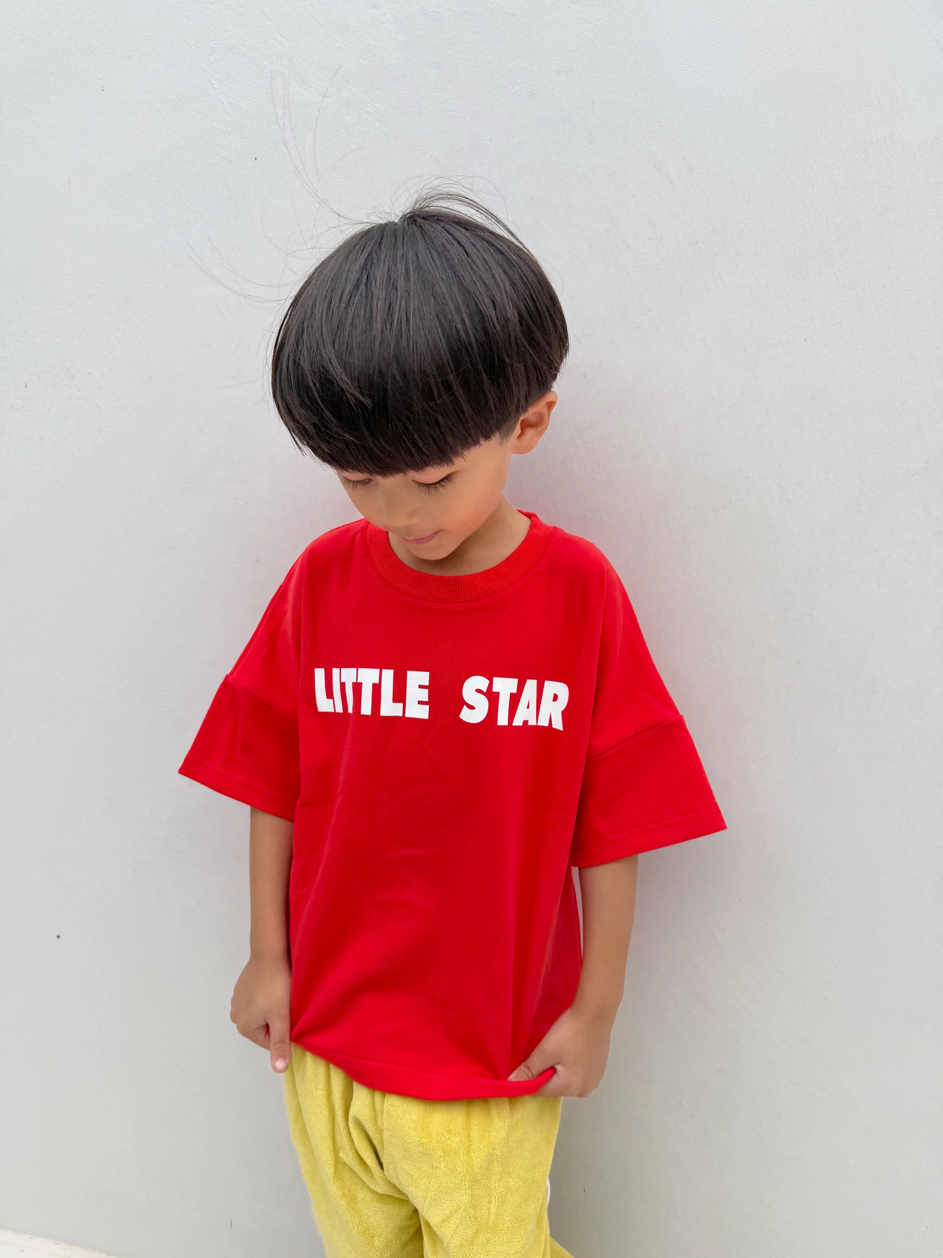 Little Star Relaxed Tee - Red/White