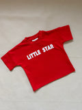 Little Star Relaxed Tee - Red/White