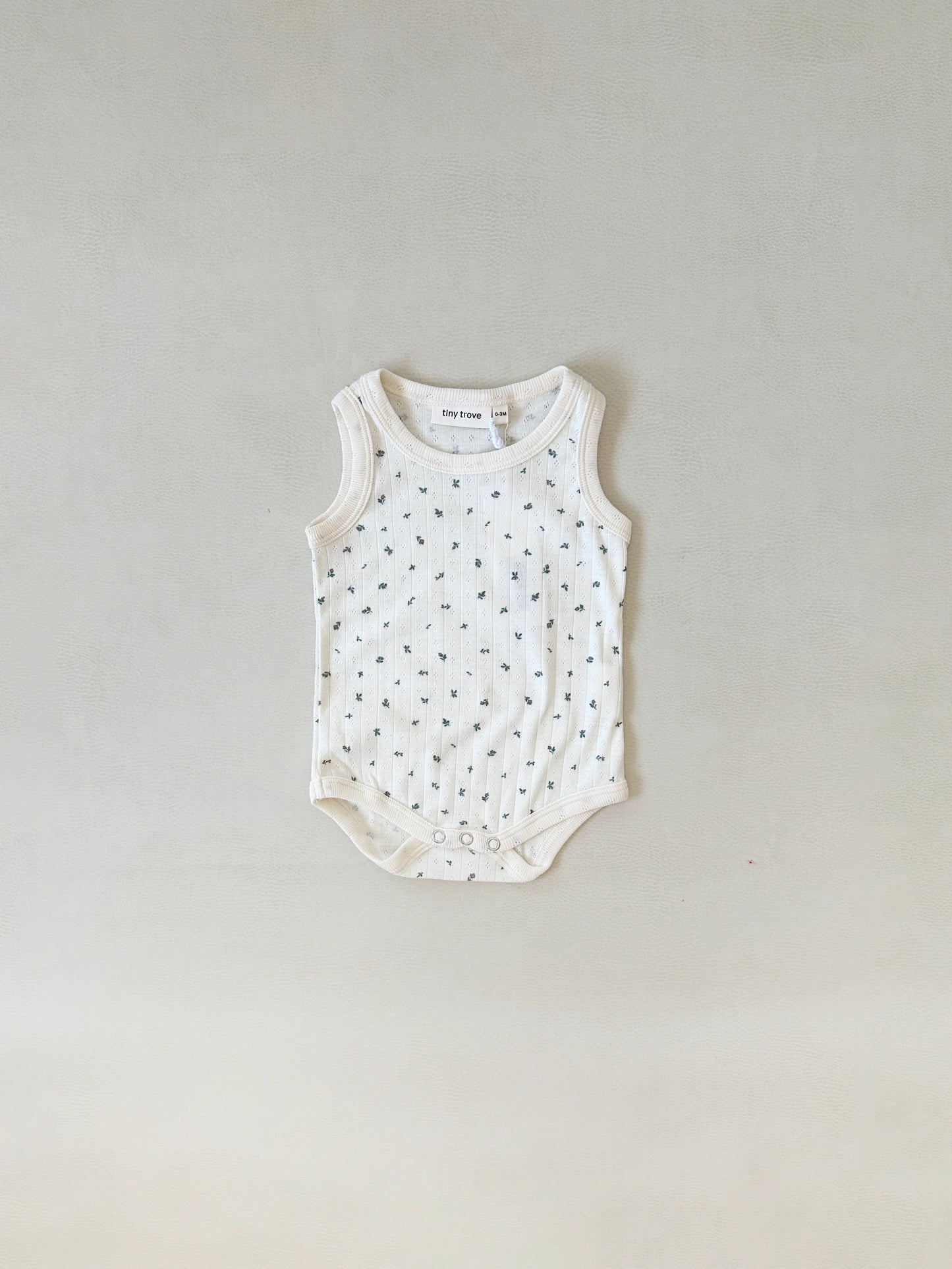 Luca Rib Pointelle Bodysuit - Floral
