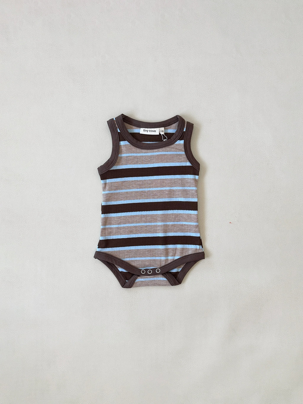 Luca Cotton Rib Pointelle Bodysuit - Multi Stripe