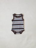 Luca Cotton Rib Pointelle Bodysuit - Multi Stripe