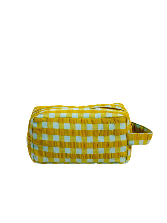 Citrus Seersucker dopp Kit