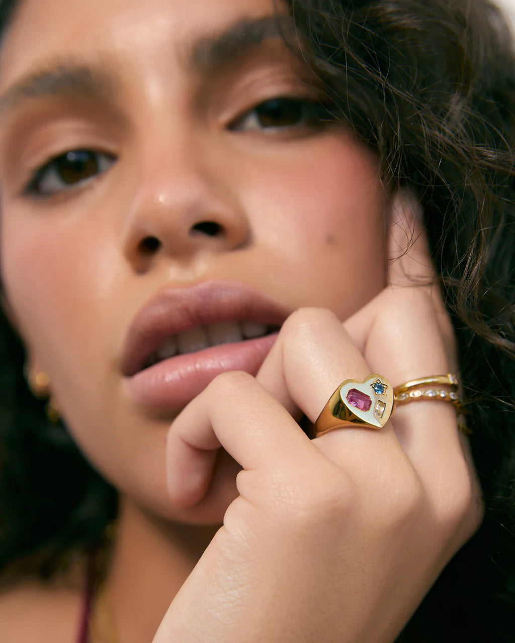 Bisous Heart Ring