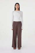 Manon Pant - Espresso Pinstripe