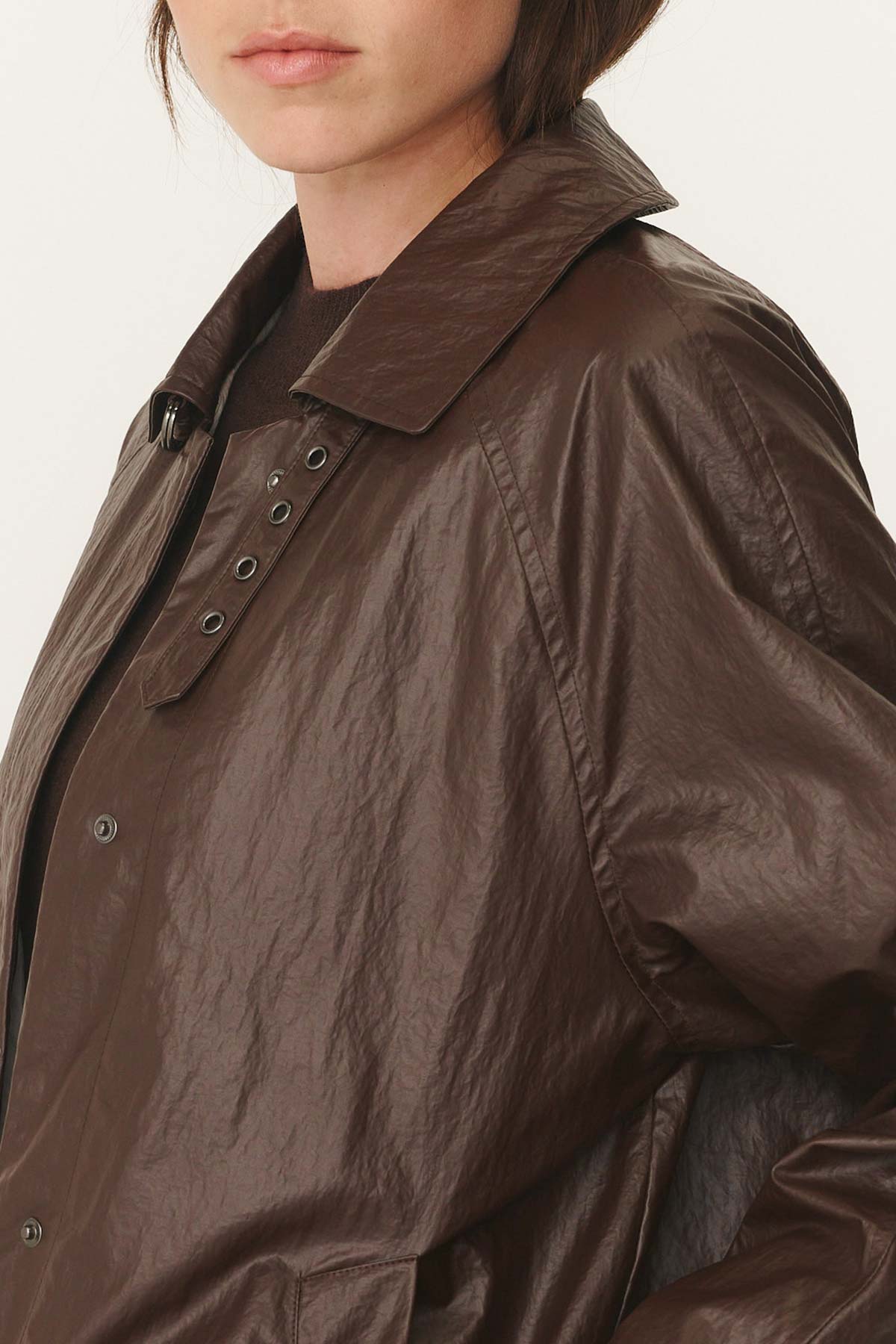 Marlow Coated Trench Coat