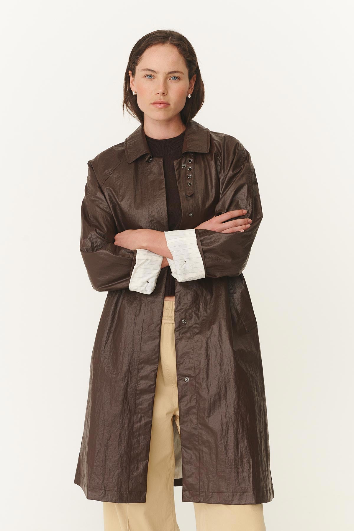 Marlow Coated Trench Coat