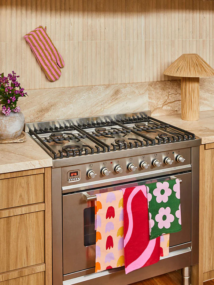 Flowerbed Tea Towel