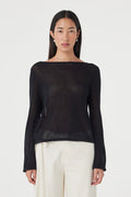 Nia LS Top - Black