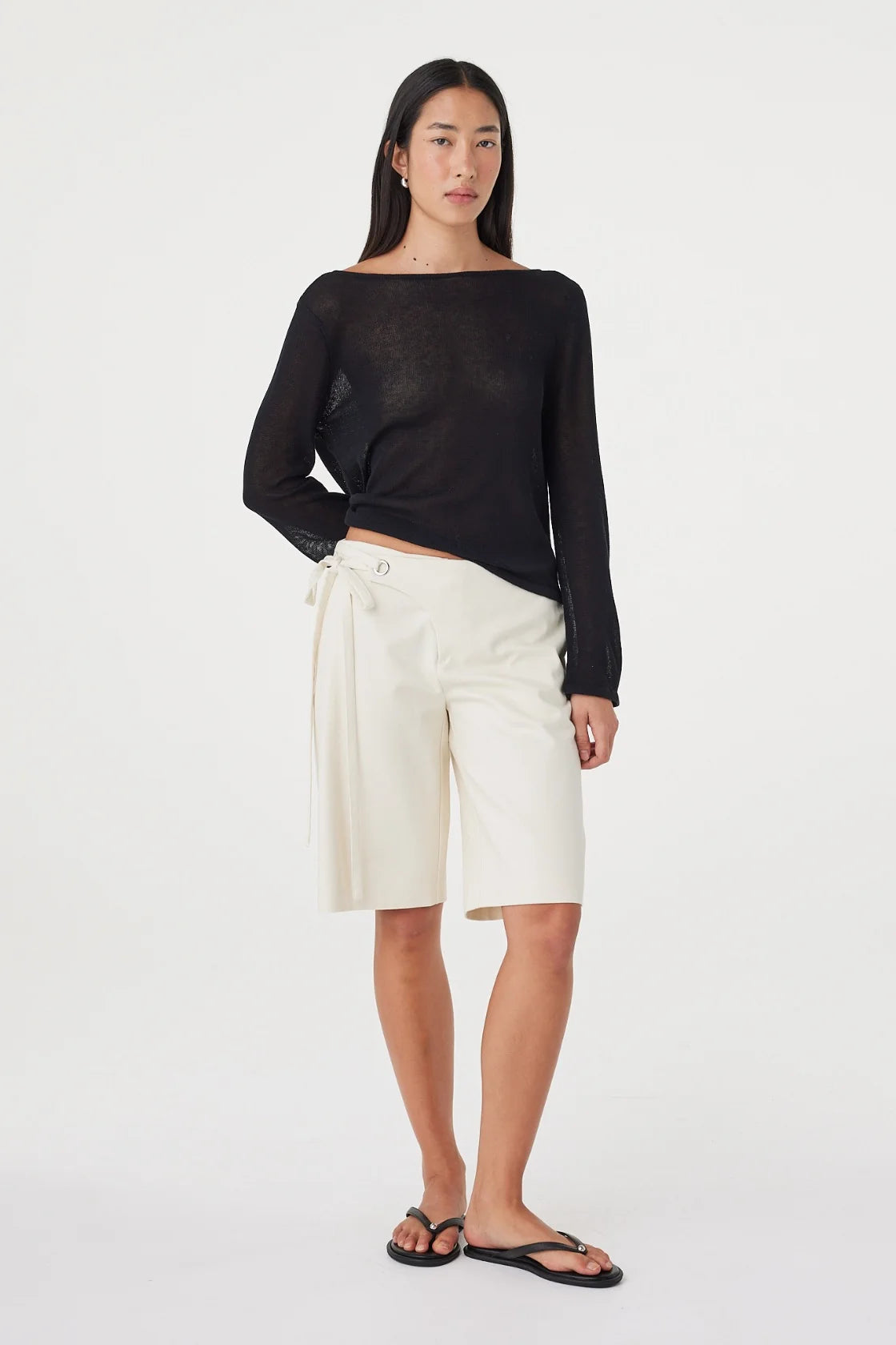 Nia LS Top - Black