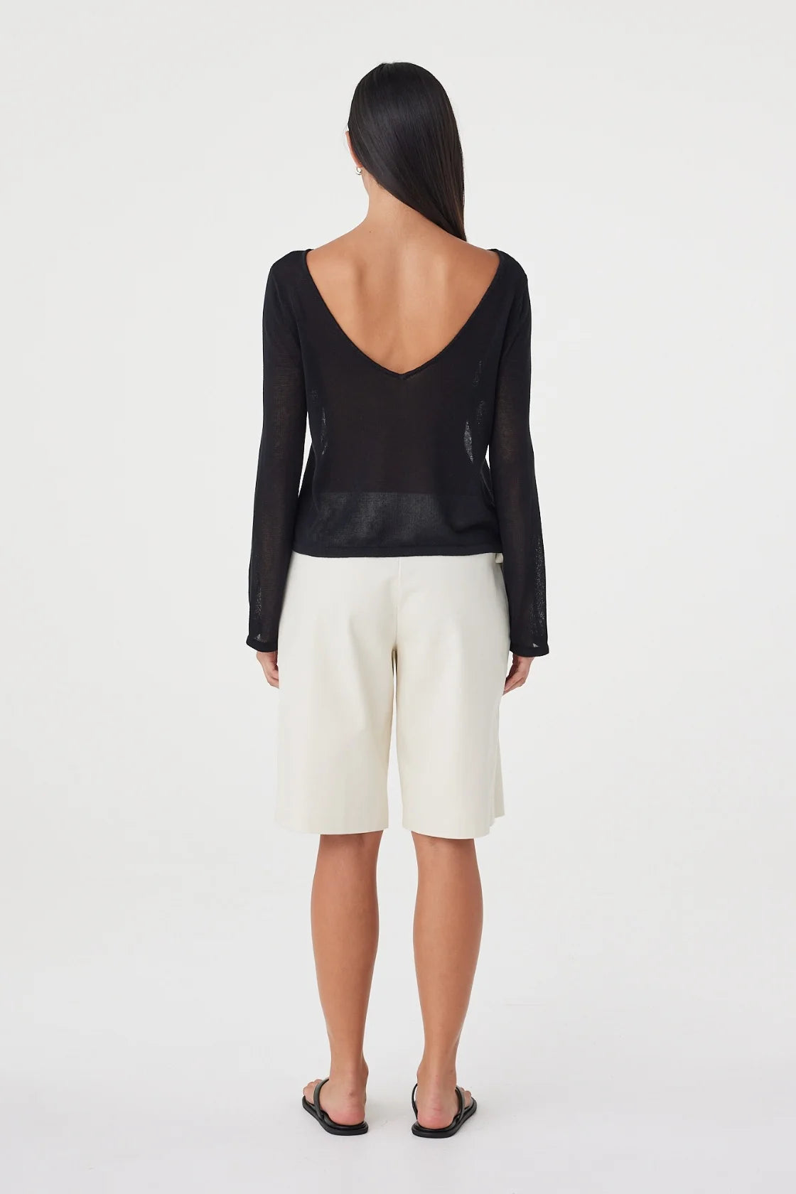 Nia LS Top - Black