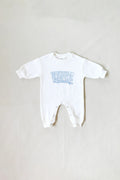Parker Numbers Relaxed Romper - White/Blue
