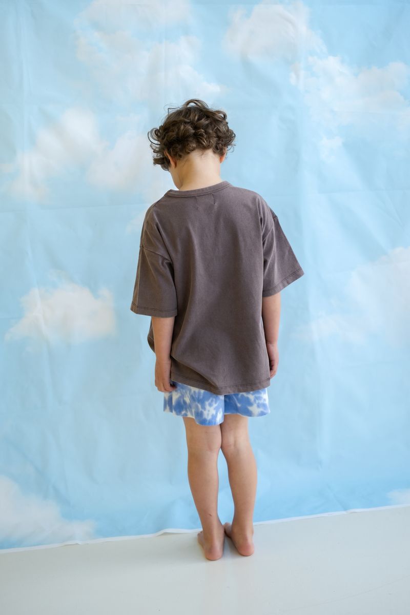 Organic Tie Dye Milano Shorts - Pacific