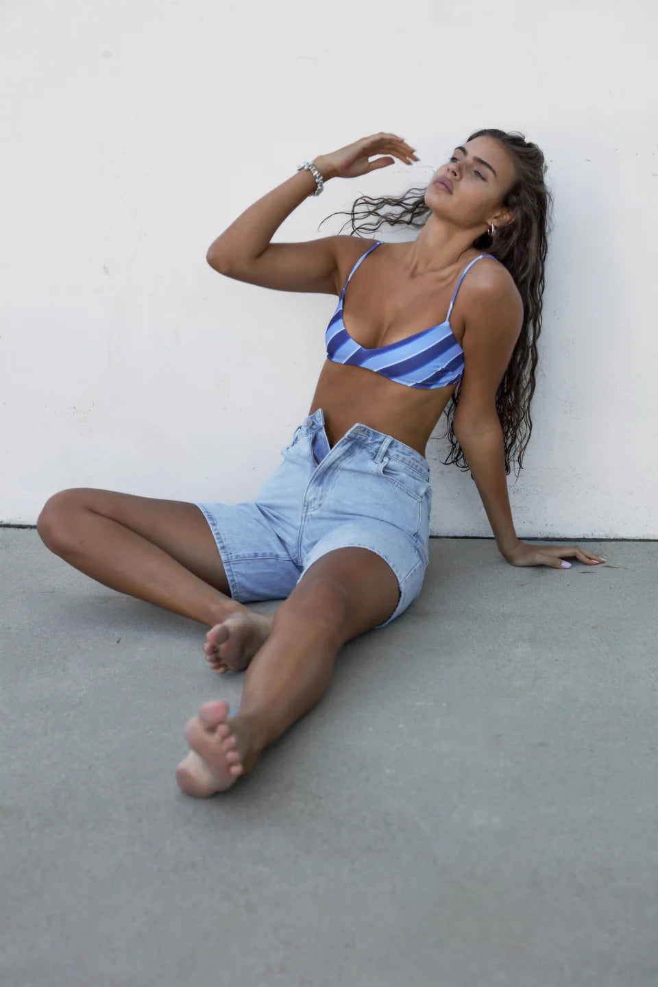 Light Wash Recycled Cotton Walk Short