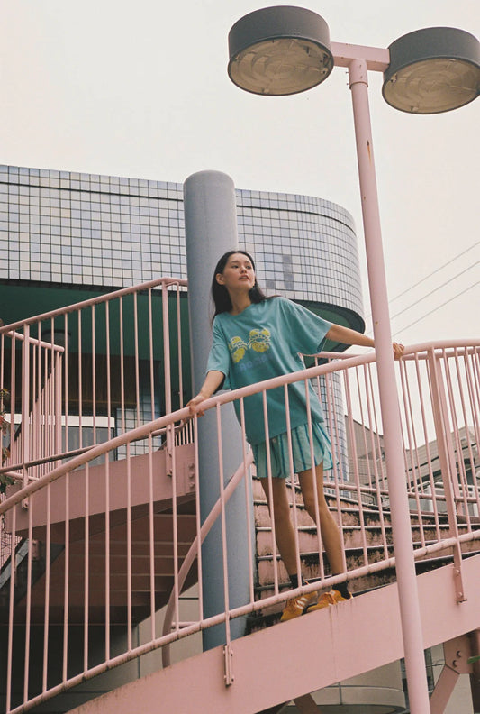 Crystal Stripe Boxer Shorts- Crystal Water Blue