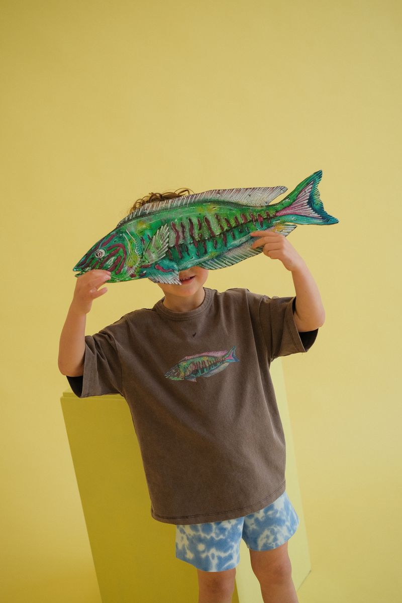 Parrot Fish Tee - Dune