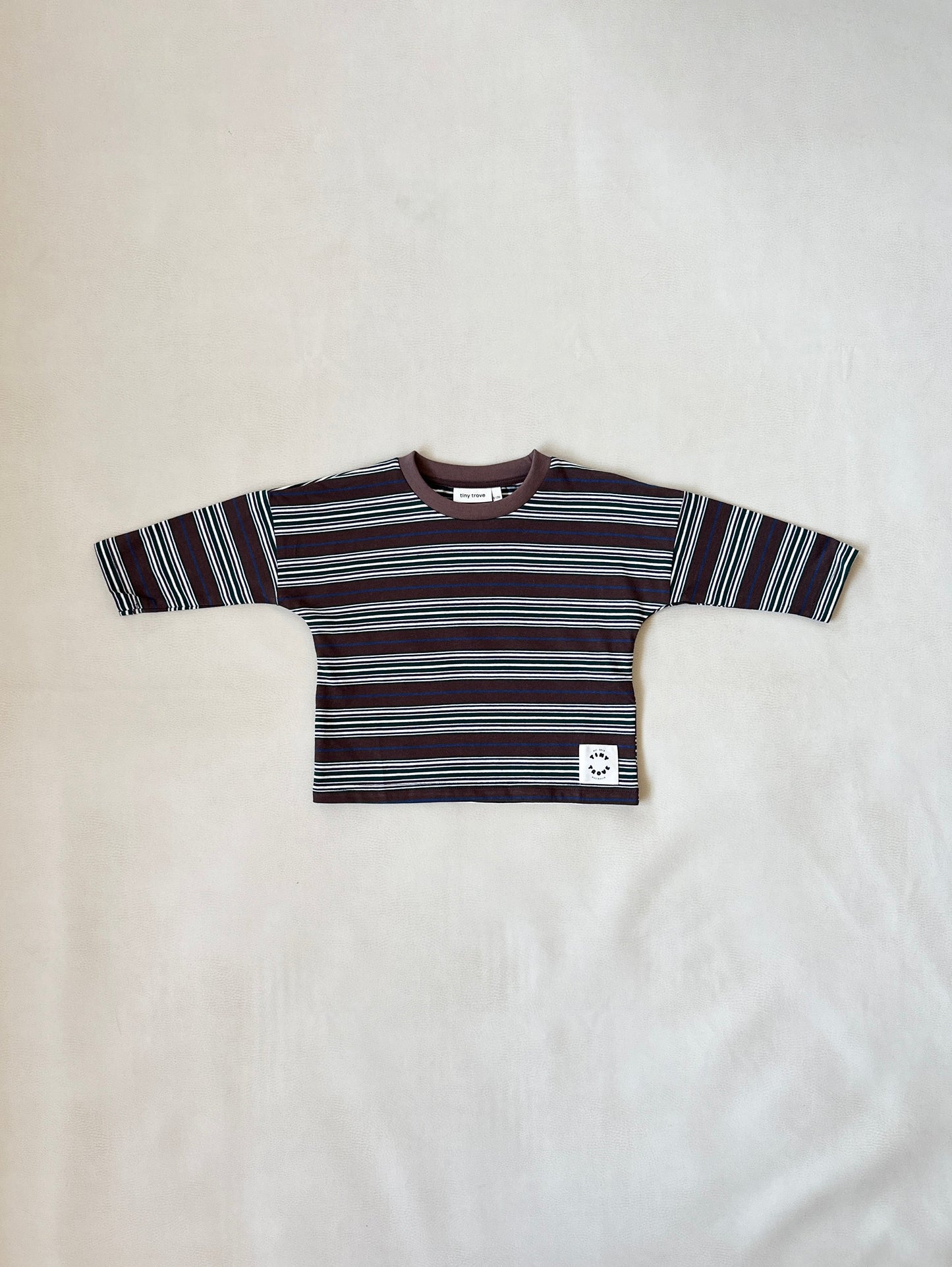 Penn Stripe LS Tee - Chocolate Rugby Stripe
