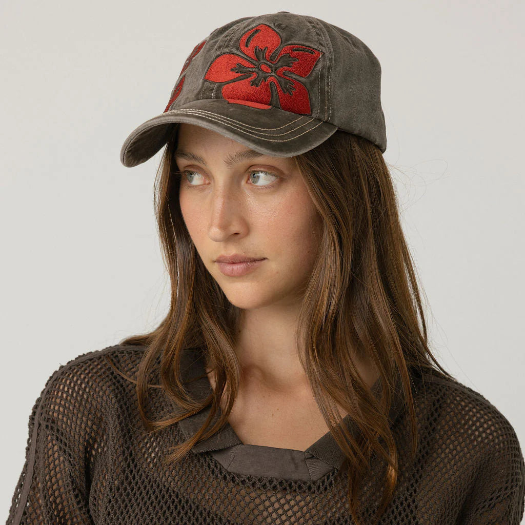 Hibiscus Cap - Washed Brown