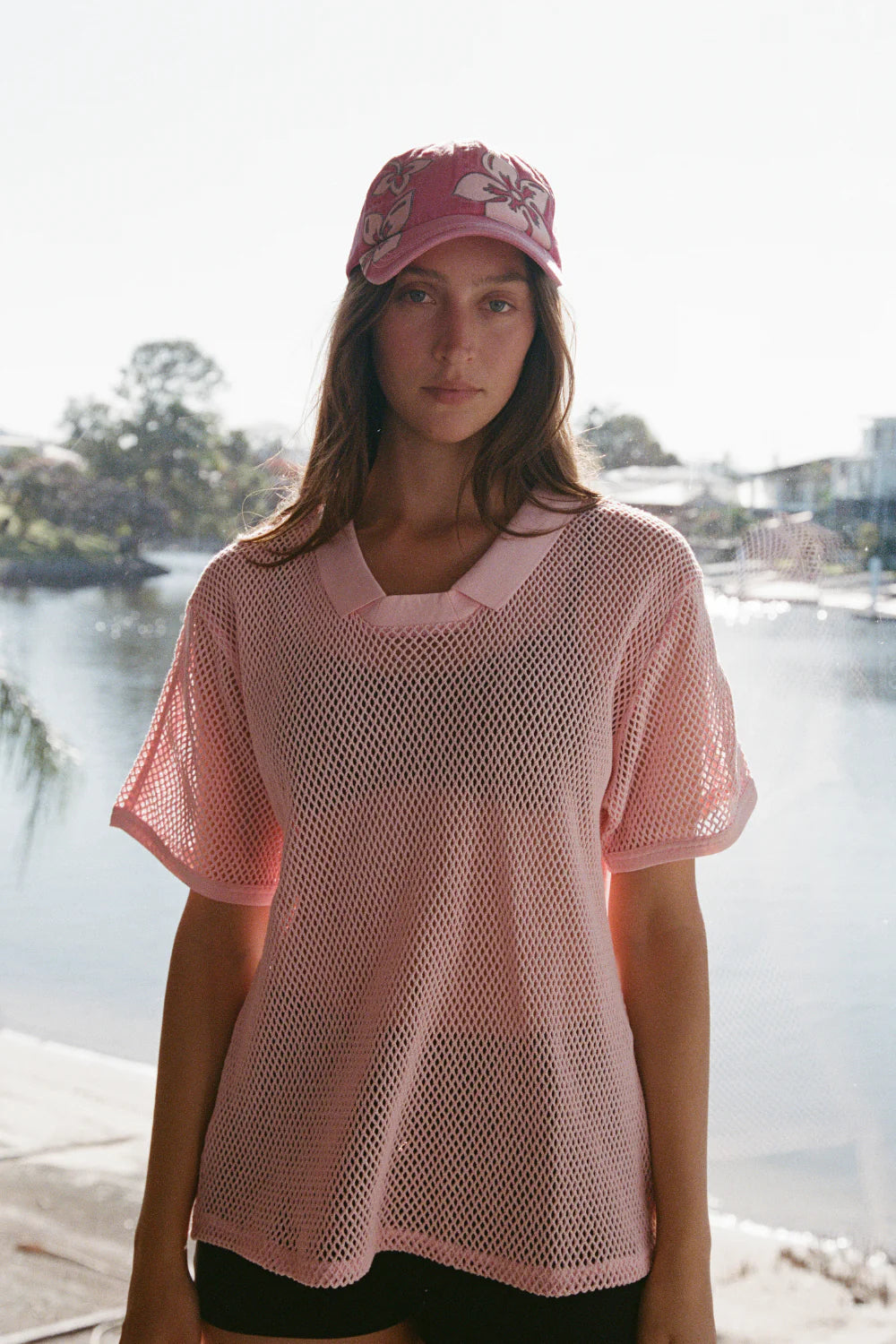 Hibiscus Cap - Washed Pink