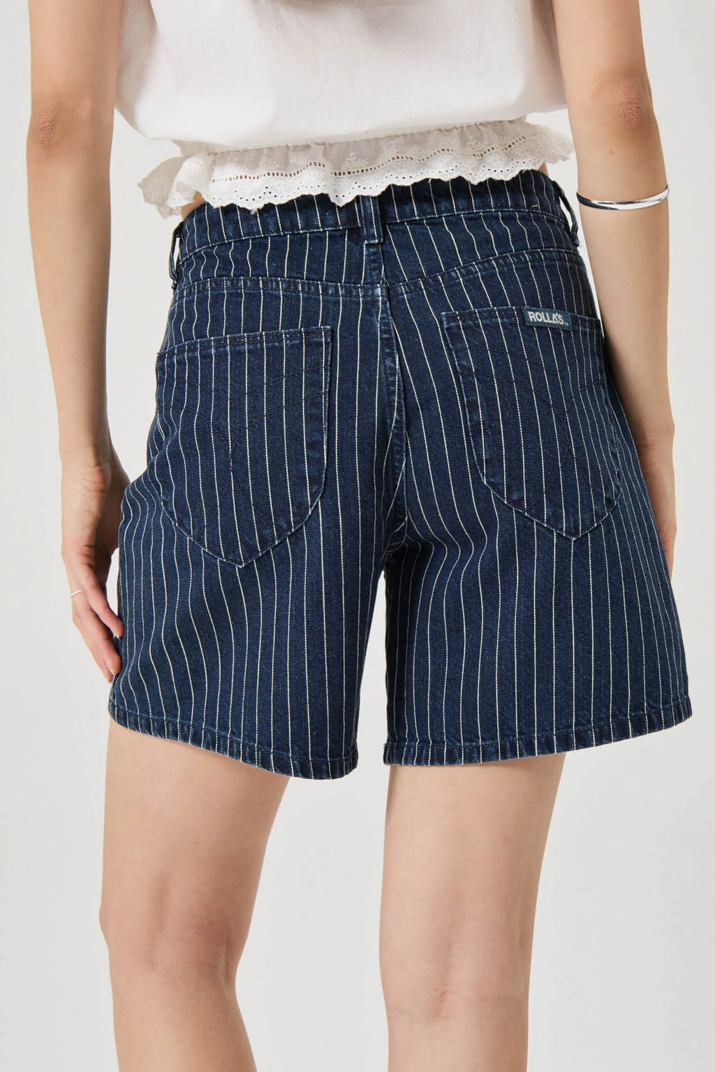90's Relaxed Short - Indigo Stripe