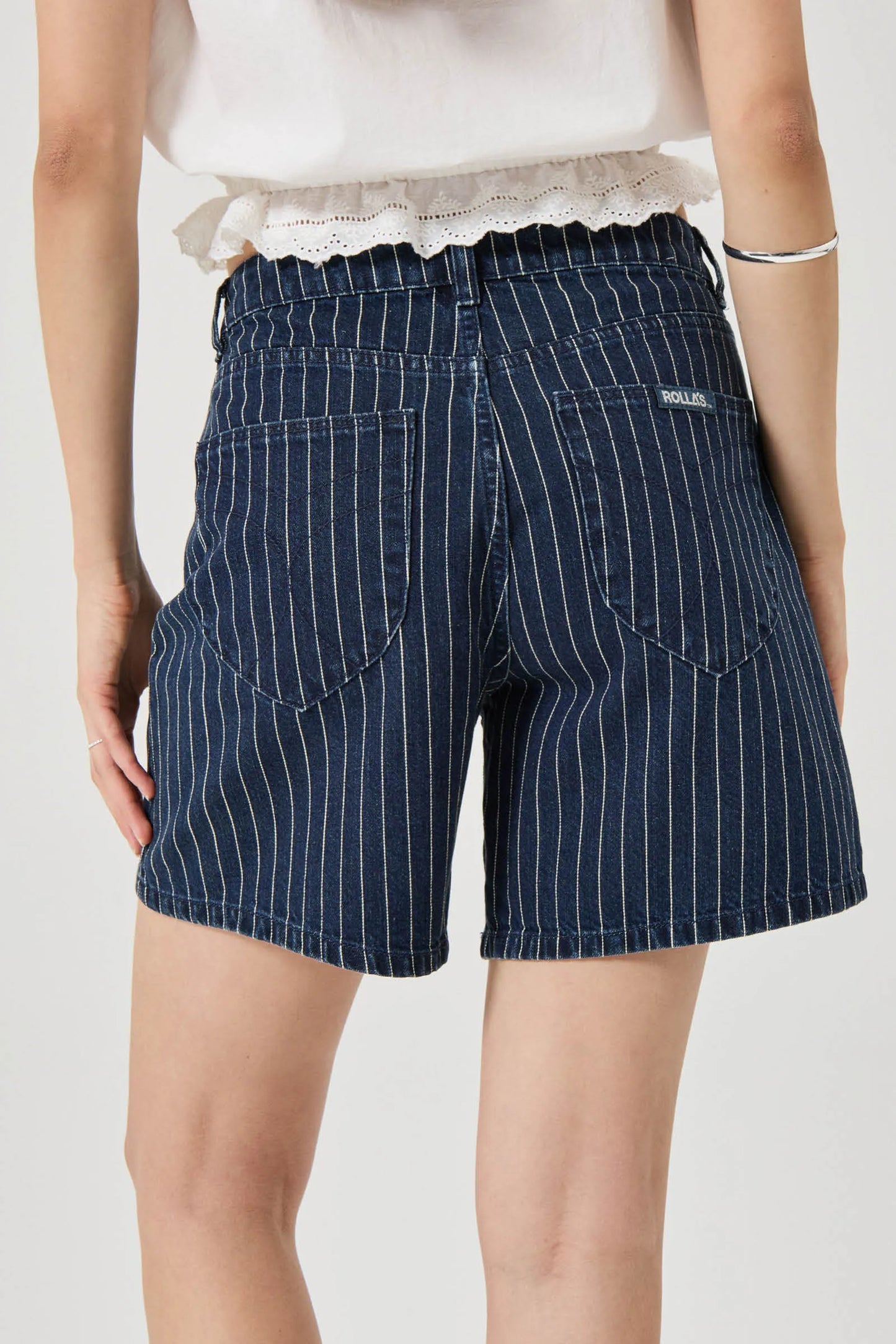 90's Relaxed Short - Indigo Stripe