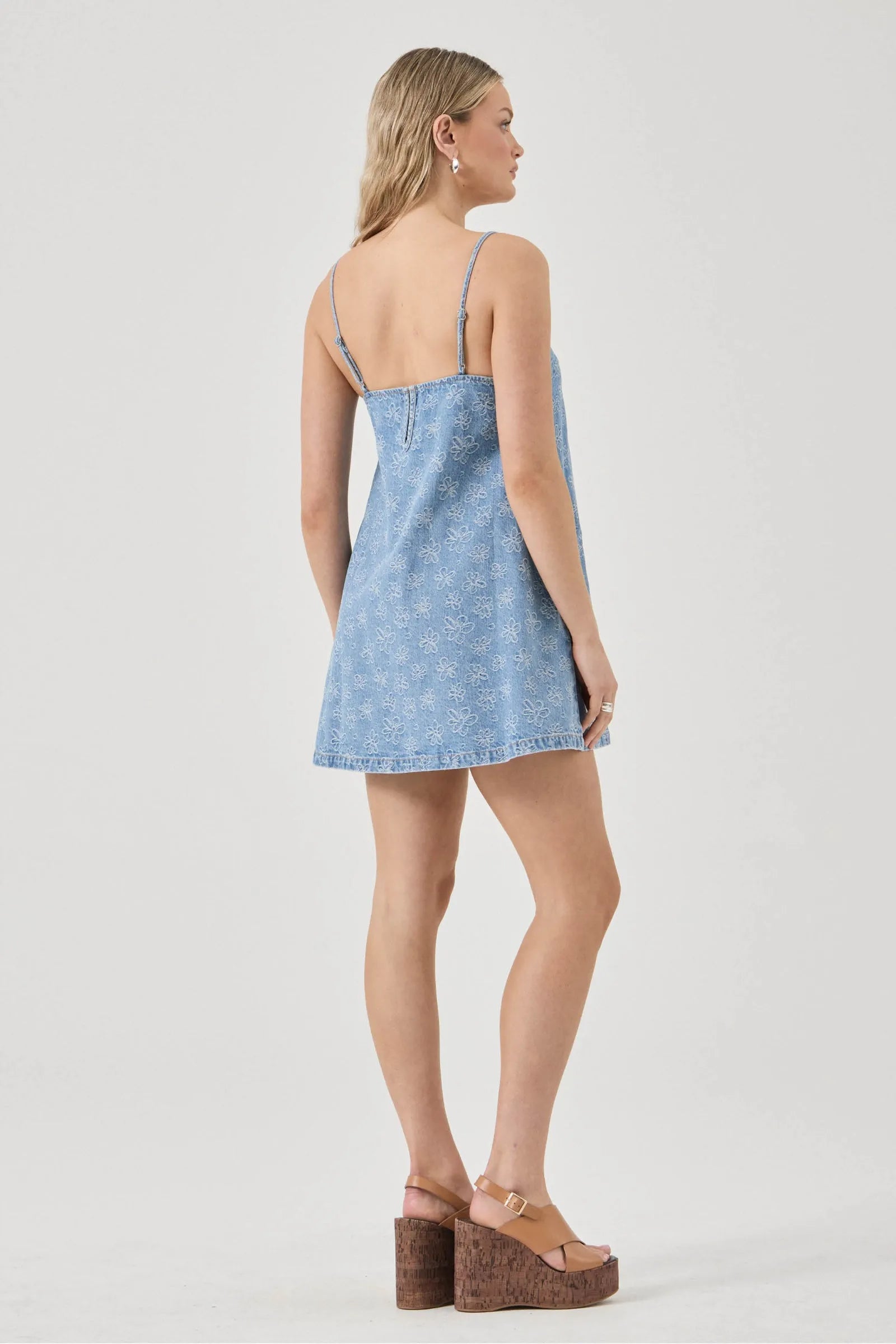 Indigo Flowers Cami Dress