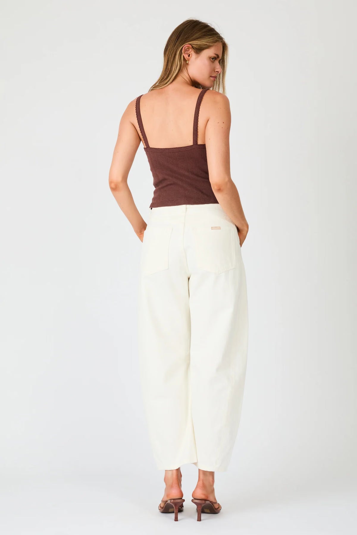 Pointelle Cami- Chocolate