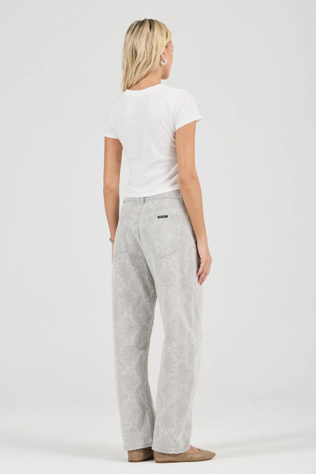 Arc Barrel Jean Long- Python