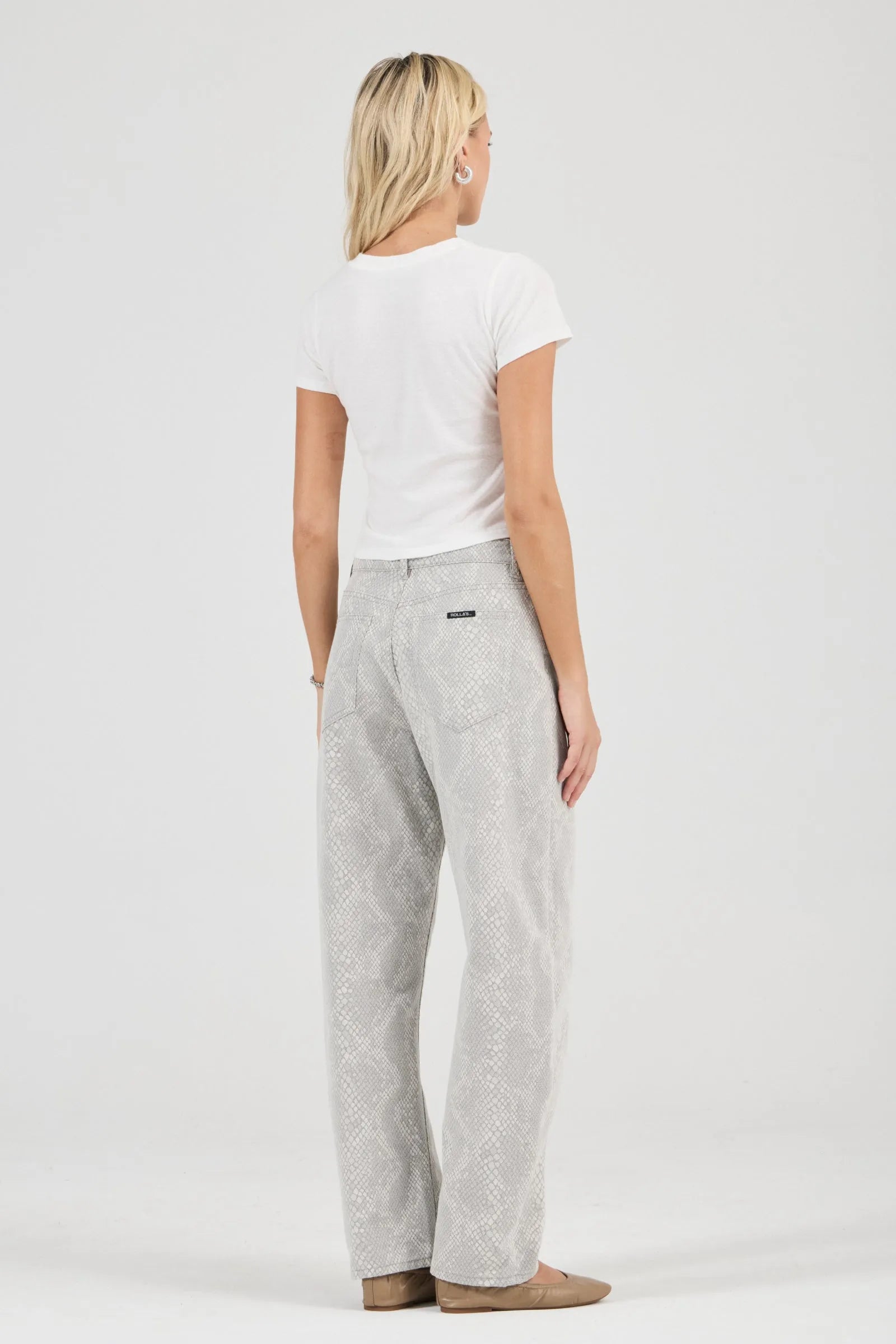 Arc Barrel Jean Long- Python