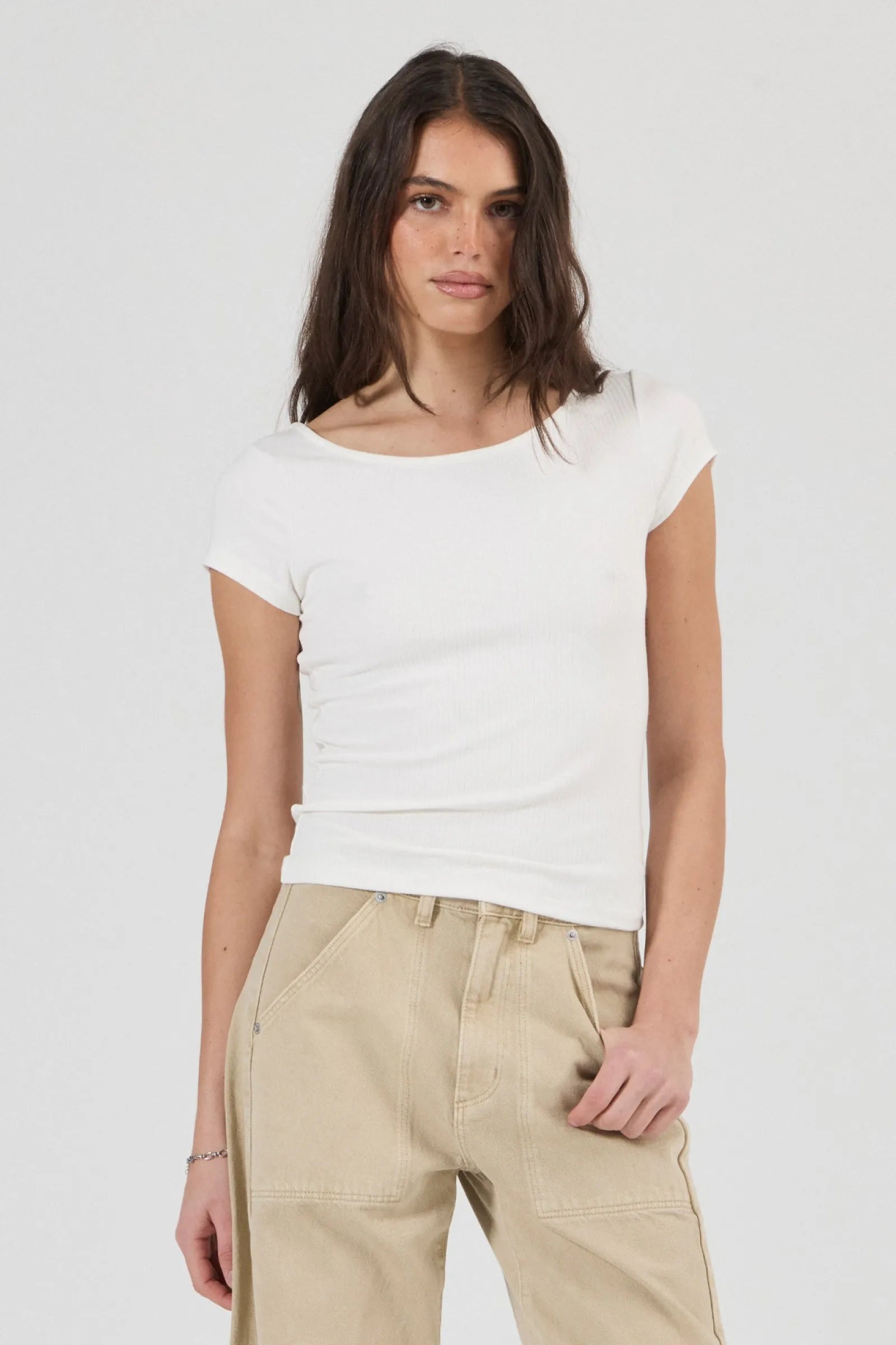 Pointe Rib Baby Tee