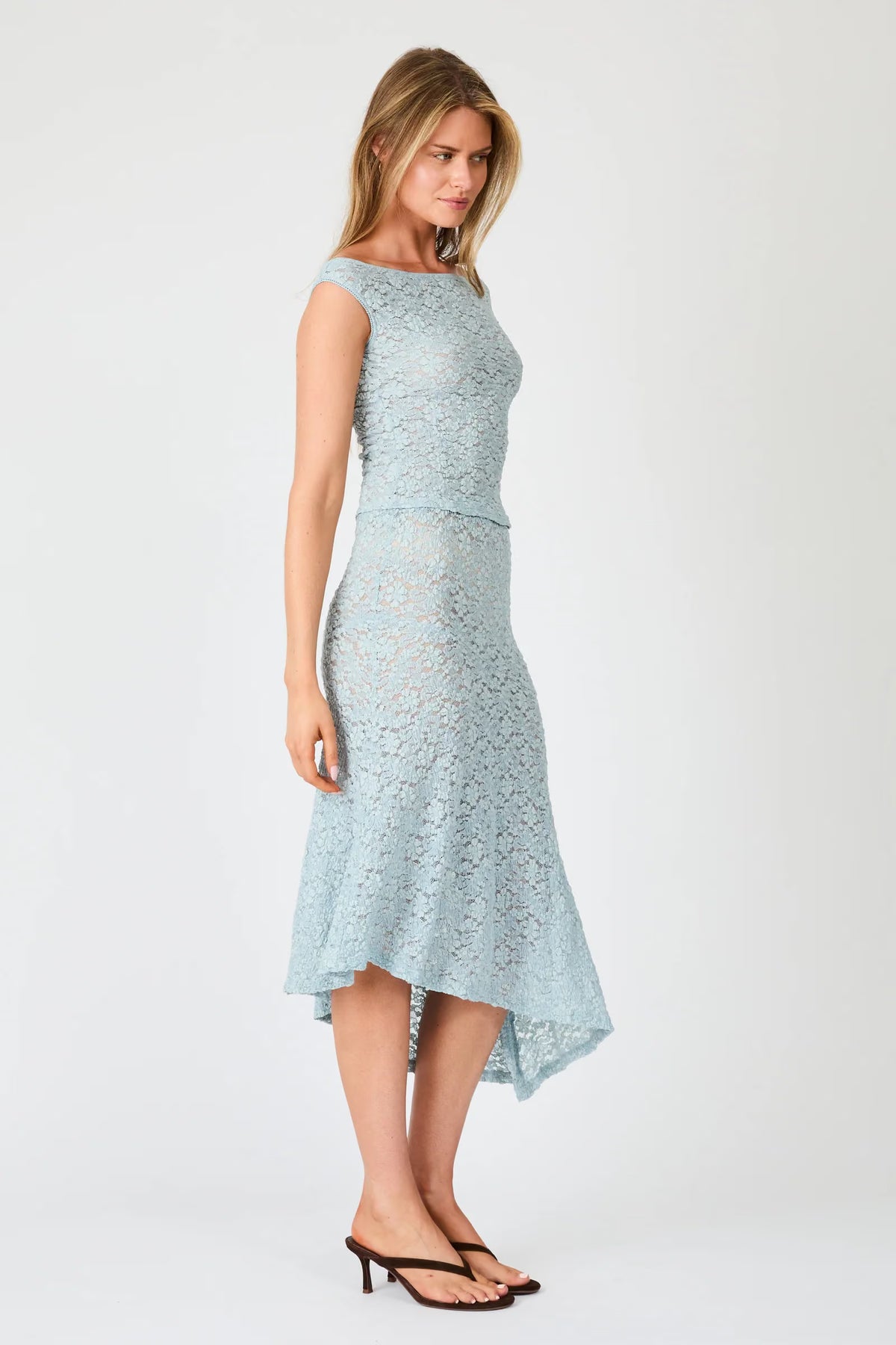 Fia Lace Top- Mist