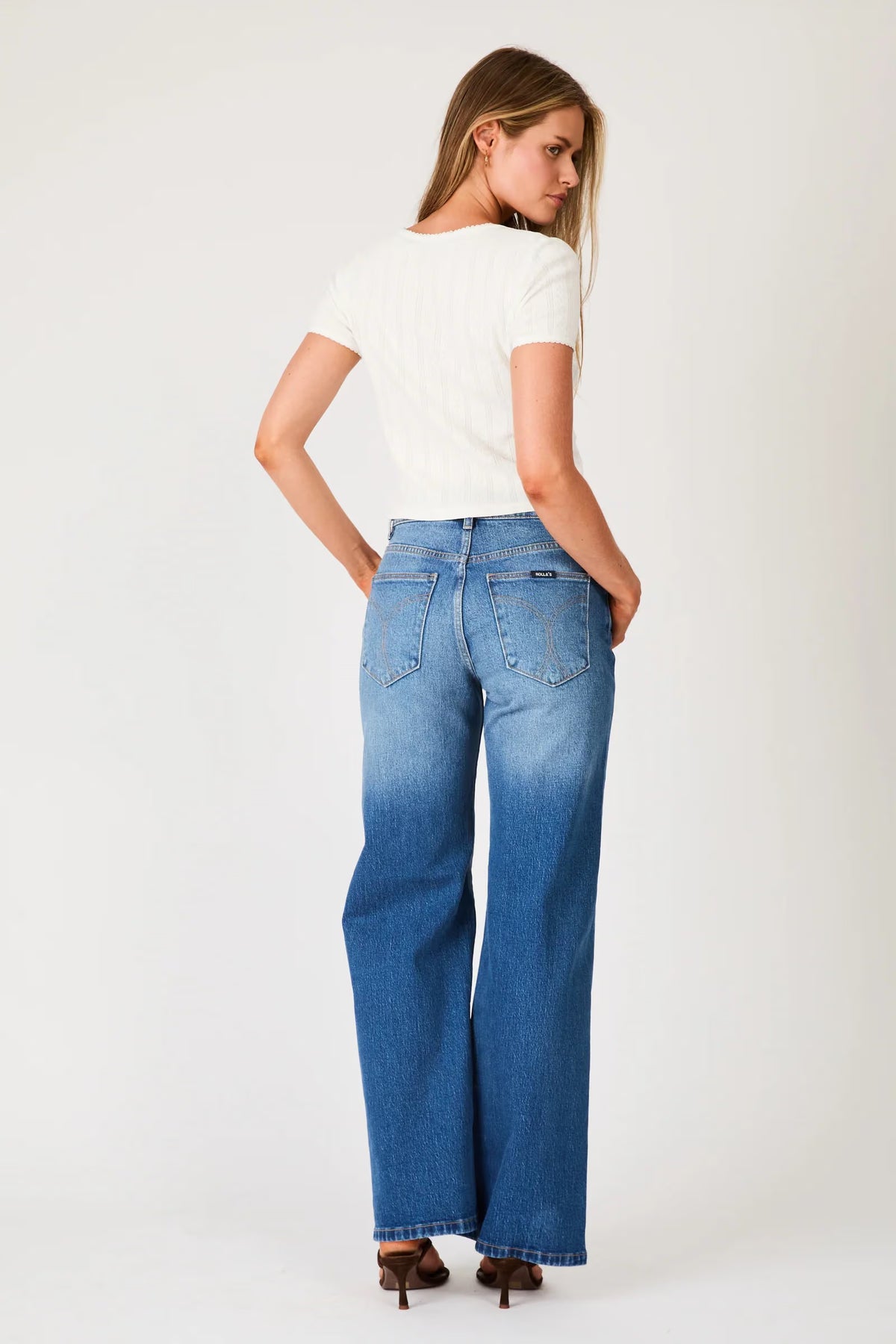 Pointelle Cross Over Top White