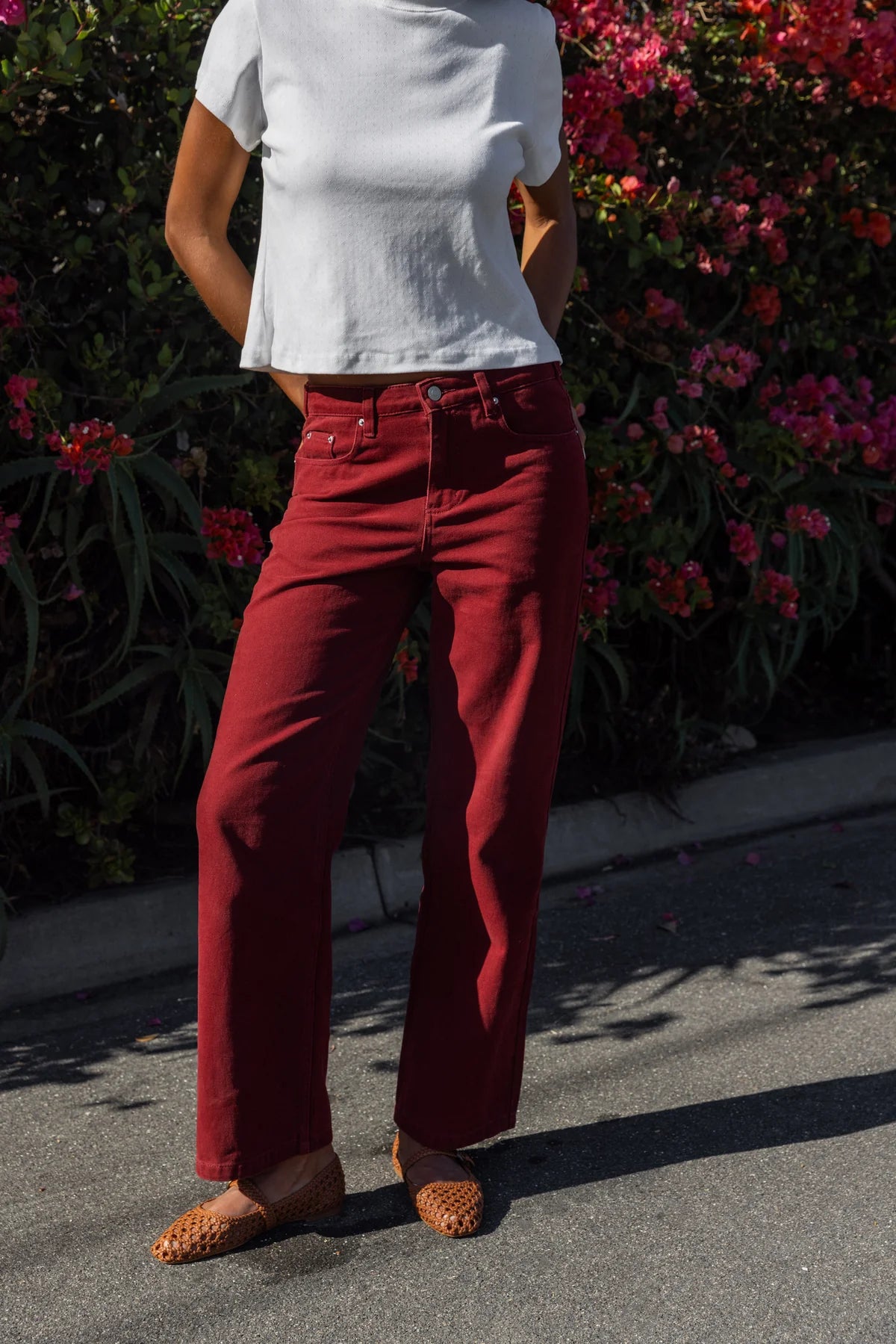 Adjustable Charlie Pant- Wine